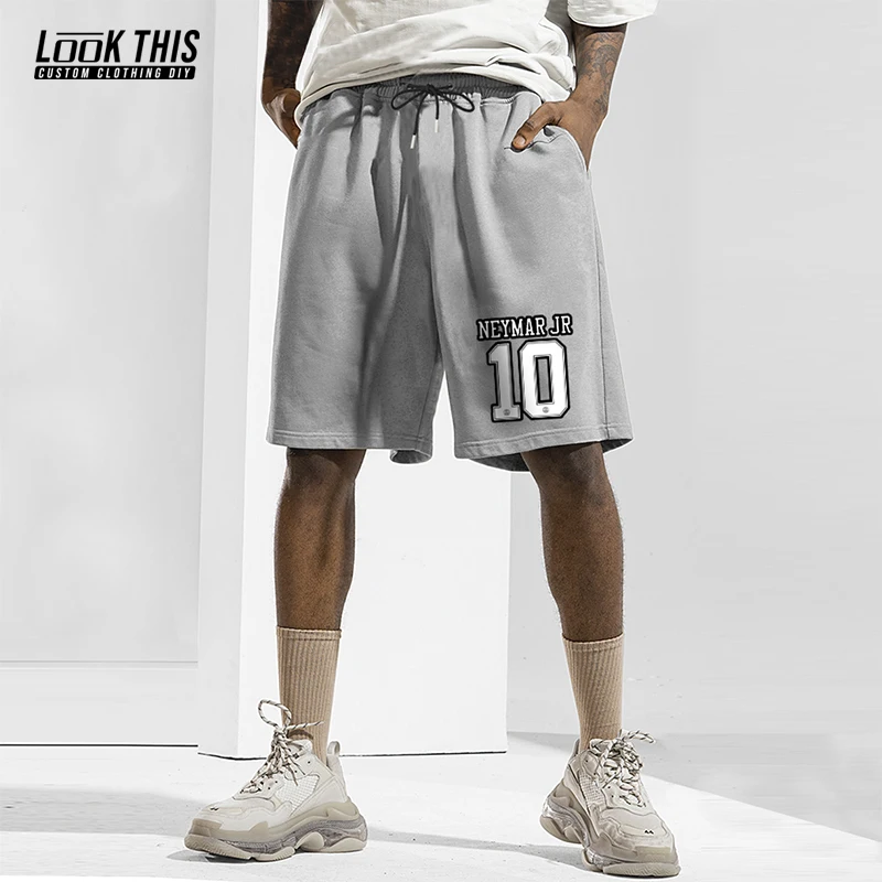 

Neymar No. 10 Printing Sports Running Men's Shorts Summer Cotton Casual Shorts Comfortable Basketball Pants Male Mid Shorts Men