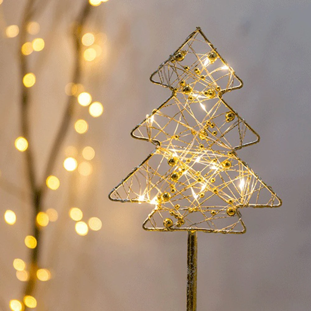 

1Pcs Cute Pentagram LED Night Lights Mini Deer Christmas Tree Snowman Five-pointed Star Shape Light Household Table Setting