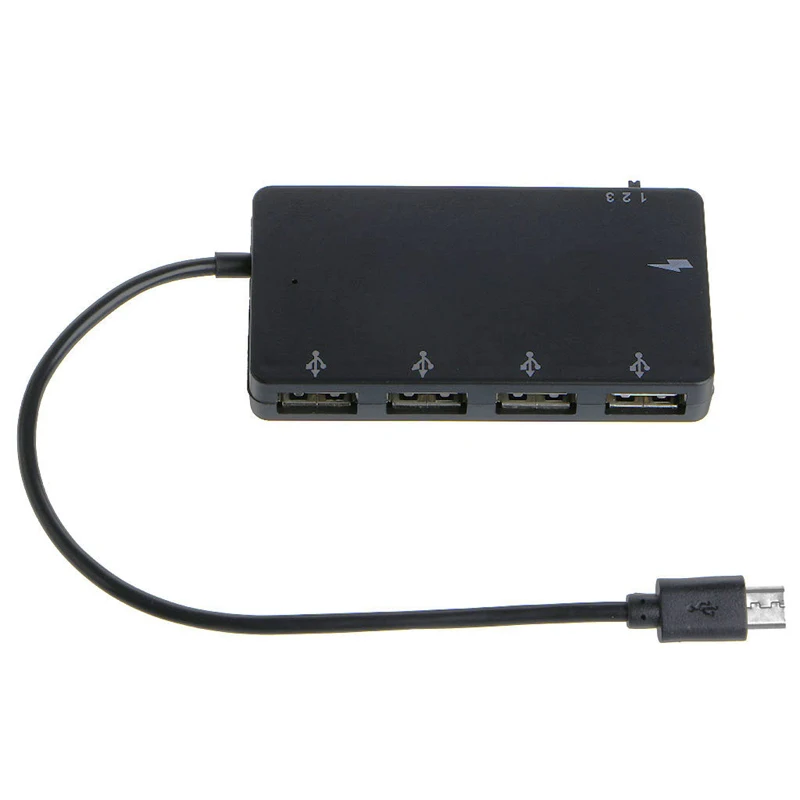 1 компл. Новинка высокоскоростной Micro USB OTG 4 порта концентратор зарядный адаптер