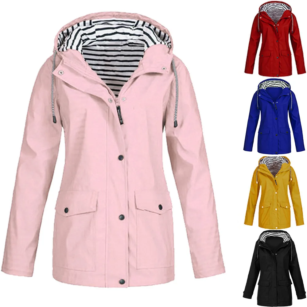 Дождевик Женский водонепроницаемый непродуваемый с капюшоном | Дом и сад