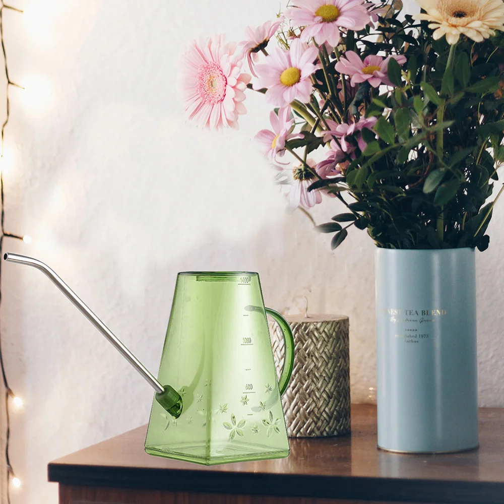 

1pc 1.4L Watering Kettle Useful Watering Can Home Watering Pot with Long Spout