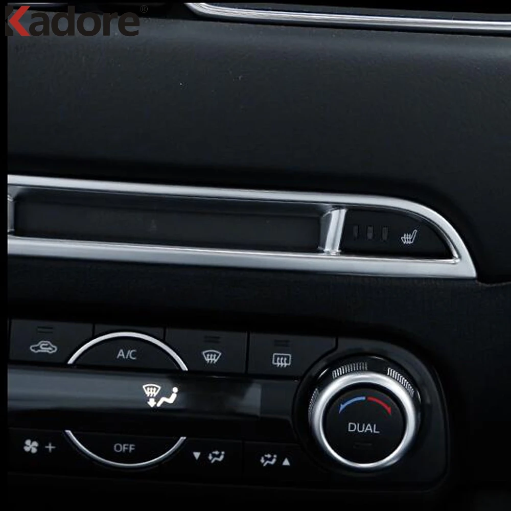 Для Mazda CX 5 CX5 8 CX8 2017 2018 2019 2020 ABS центр управления CD панель украшение крышка отделка
