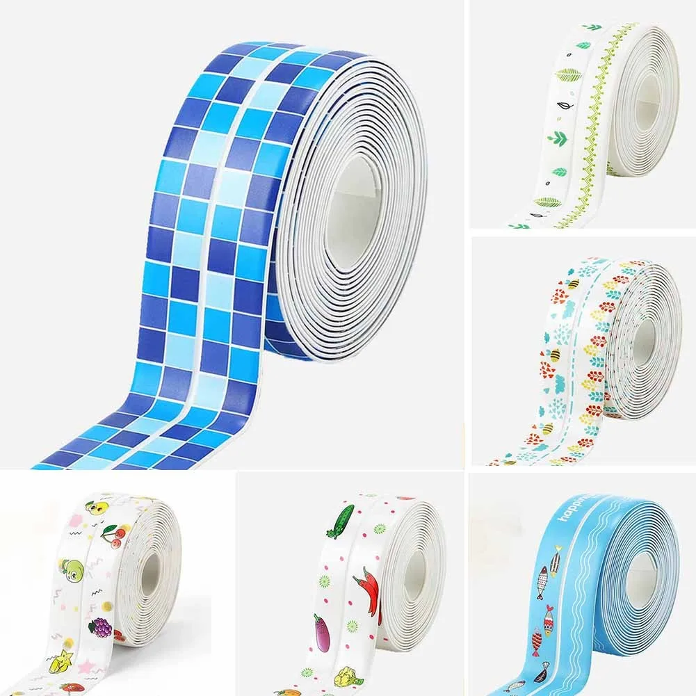 

1*Wall Sealing Tape 320cm*3.8cm Waterproof Kitchen Bathroom Adhesive PVC Sealing Tape Sink Caulk Strip Corner