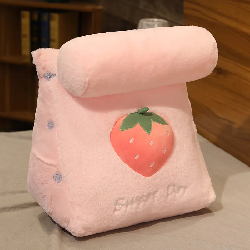Имитация кроличьего меха фрукты треугольная Подушка поясничная поддержка эркер