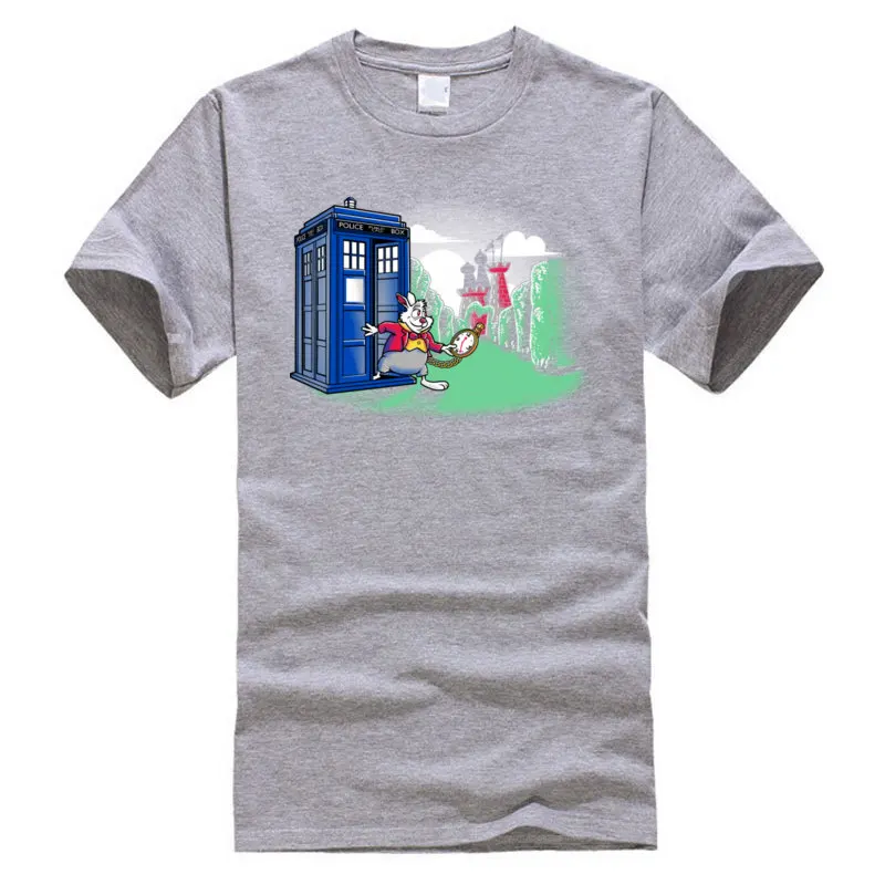 Футболка Dr Who Fast Rabbit Tardis Мужская футболка R2D2 Daleks Machine из чистого хлопка Молодежные
