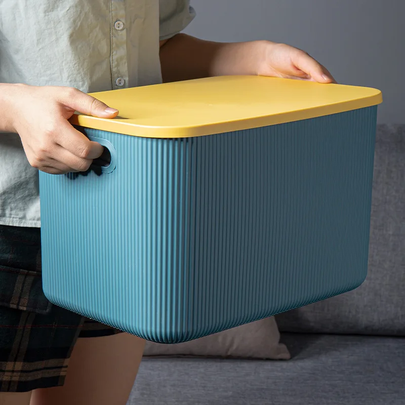 Большая пластиковая коробка для хранения одежды детский органайзер игрушек