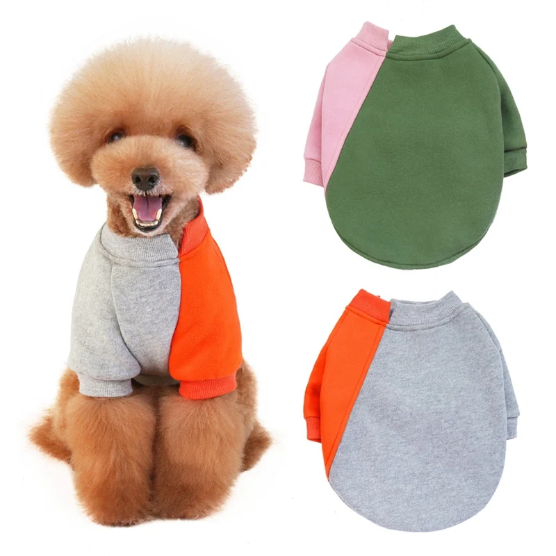 

Домашние питомцы собаки осенне-зимняя толстовка, пальто Теплый ветрозащитный собаки чихуахуа Толстовка панель в форме французского бульдо...