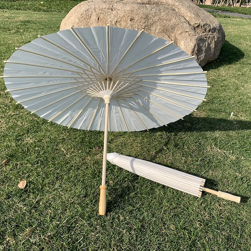50pcs Radius 15cm Diamenter 30cm White Paper Umbrella Parasol Children Drawing Kinder Kindergarten Printing | Дом и сад