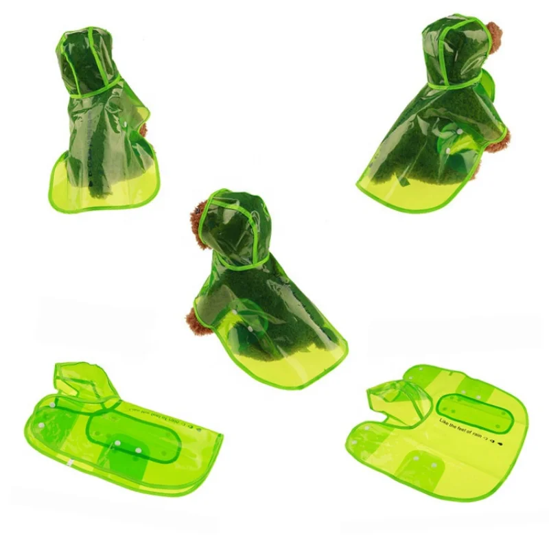 Водонепроницаемый прозрачный дождевик для собак | Дом и сад