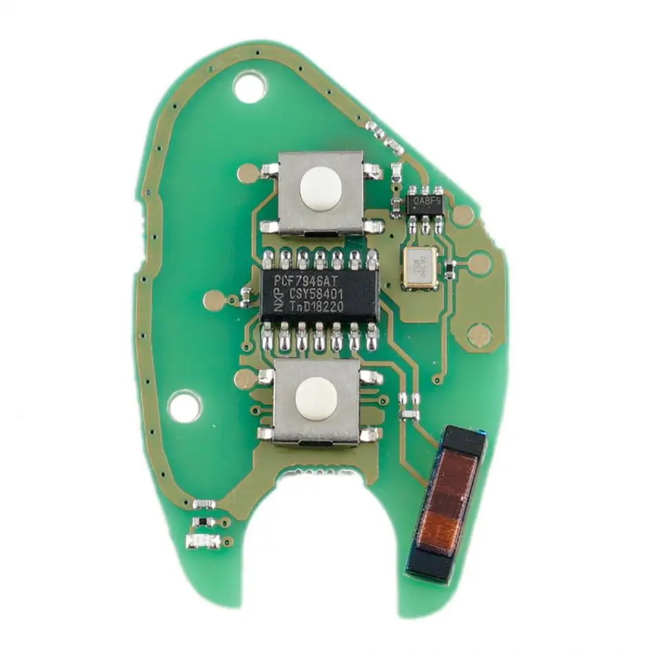 1 шт. 433 МГц 2 кнопки прочный Чехол книжка из АБС пластика + металлический