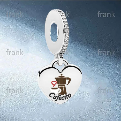 

Heart Letter Coffee Logo Sterling Silver Pendant EG792017CZ_6296