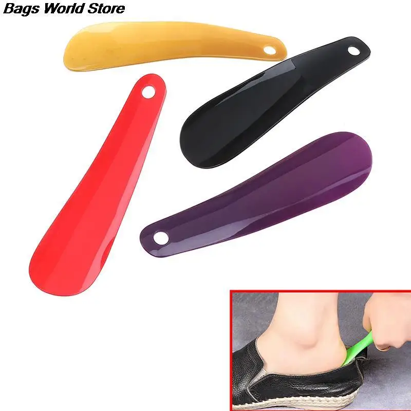 

2Pcs Colorful Plastic Shoehorn Shoe Horns Spoon 16cm Professional Flexible Shoe Lifter Shoes Accessories Random