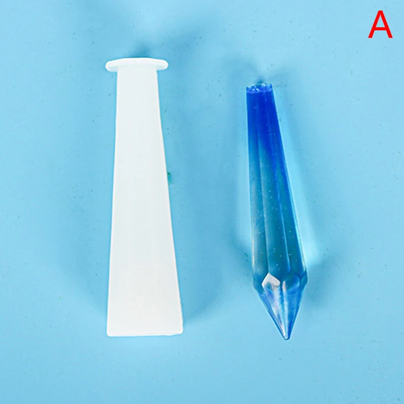 

1 Stuks Diy Kristal Slinger Epoxyhars Mallen Ketting Hanger Uv Hars Transparante Silicone Mould Voor Sieraden Vinden Maken Tool