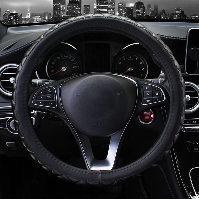 3D стерео чехол рулевого колеса автомобиля Универсальная оплетка из