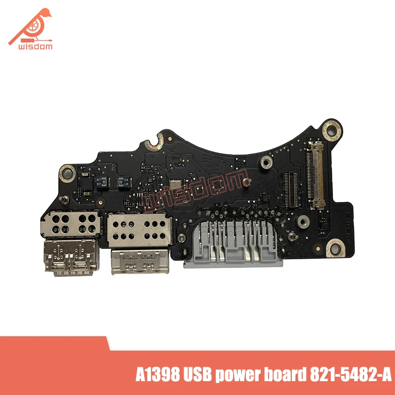 Оригинальная звуковая плата A1398 для Apple Macbook Air 15'&#x27A1398 USB HDMI SD I/O 821-5482-A MC505 MC506 2015