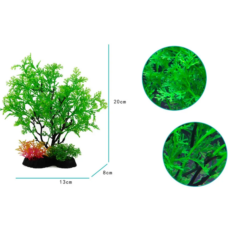 

1pcs fish tank plastic seaweed decoration simulation waterweed simulation lotus simulation tree fake tree fake flowers S6A5887