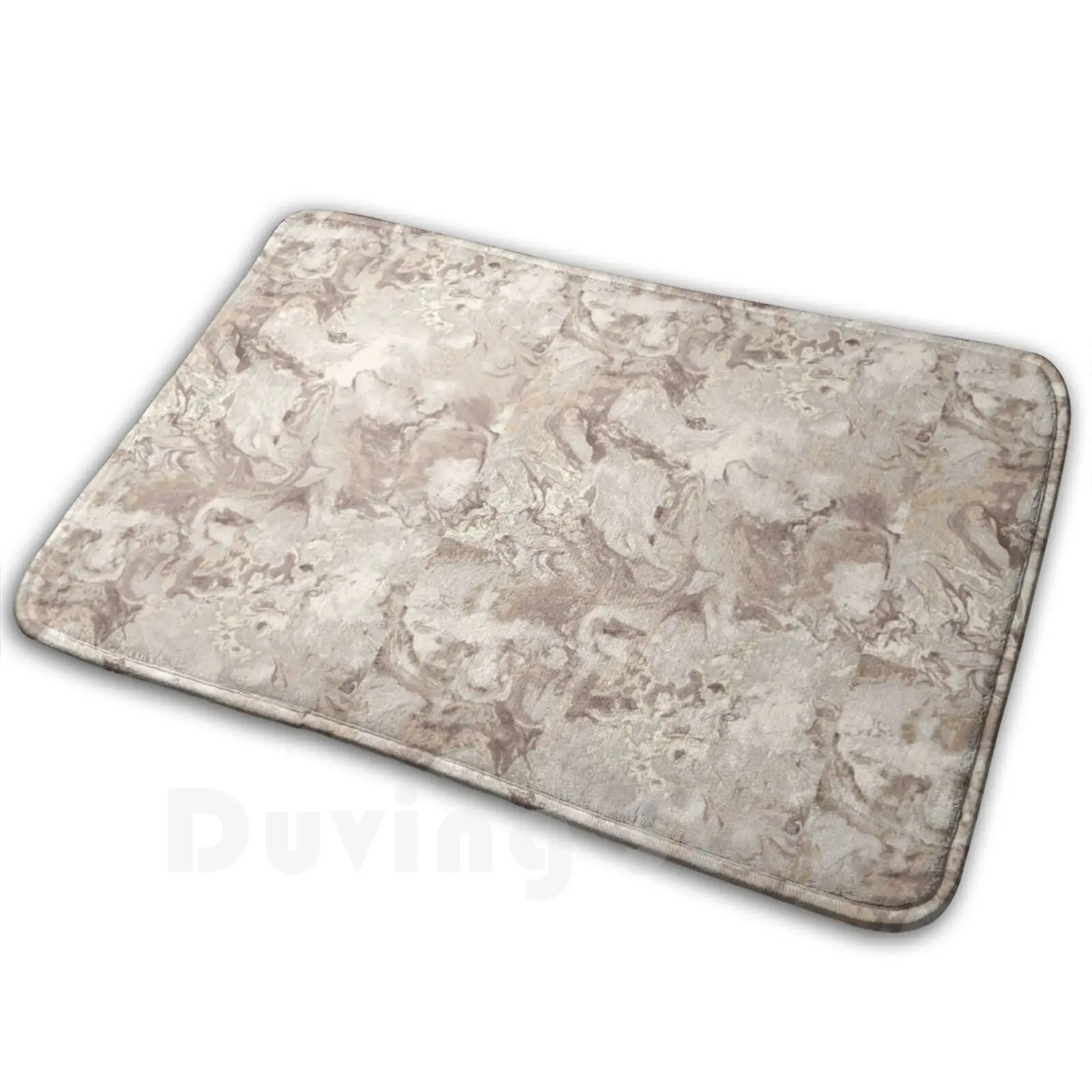 Мраморный коврик подушка мягкий коричневый бежевый золотой мраморный песочный