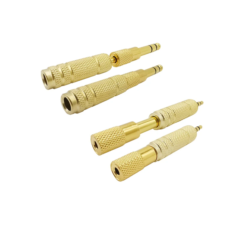 1/2 пар 6 35 мм-3 5 мм штекер-гнездо стерео аудио разъем вспомогательный конвертер