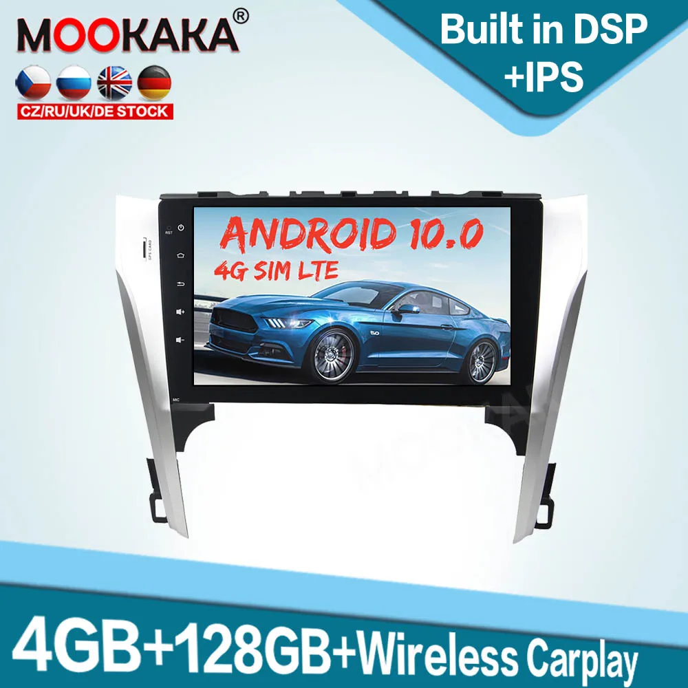 

Для Toyota Camry 2012 2013 4G SIM LTE Android 10,0 128 ГБ Автомобильный мультимедийный плеер Авторадио Стерео GPS-навигация головное устройство аудио