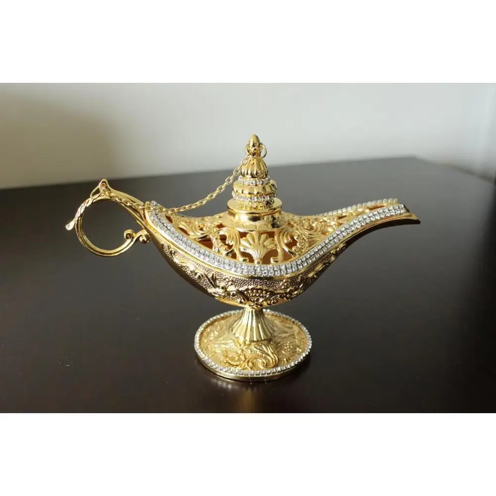 Традиционный SWAROVSKI покрытием Аладдина Джина лампа ALADDIN'S волшебная золотого
