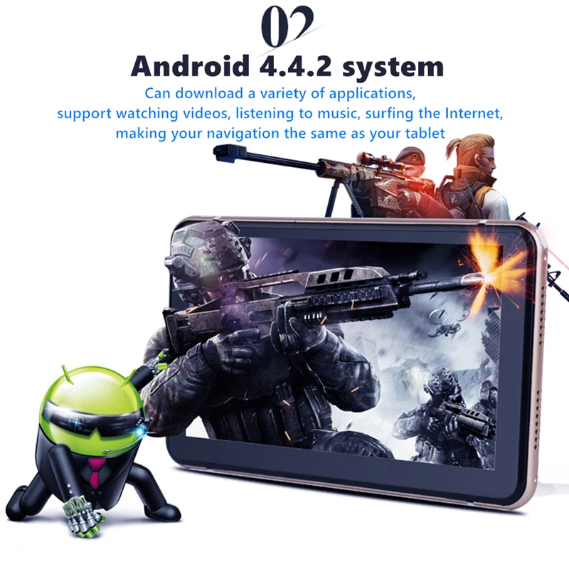 Автомобильный видеорегистратор Odare 7 дюймов HD GPS навигация FM Bluetooth AVIN Navitel Европа