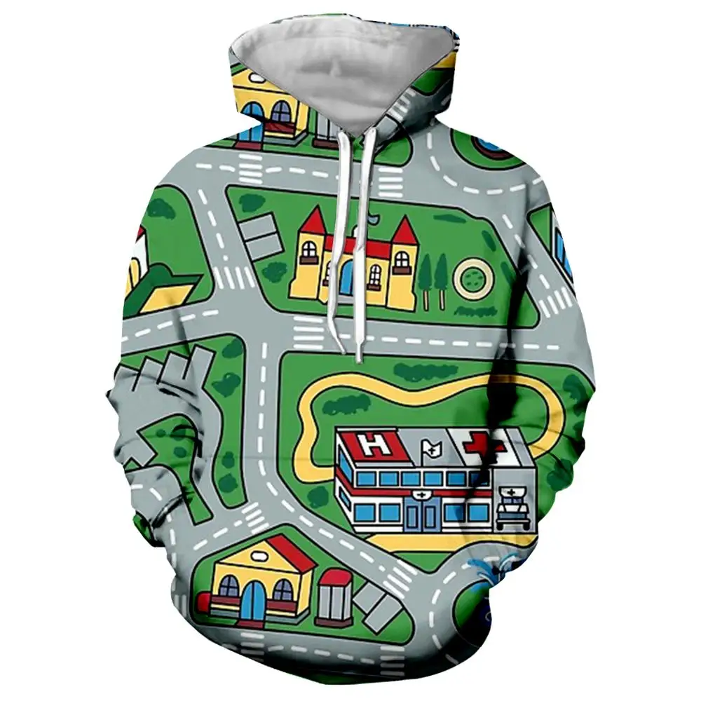 Хипстерская дорожная куртка с 3D принтом мужские/женские пуловеры толстовки