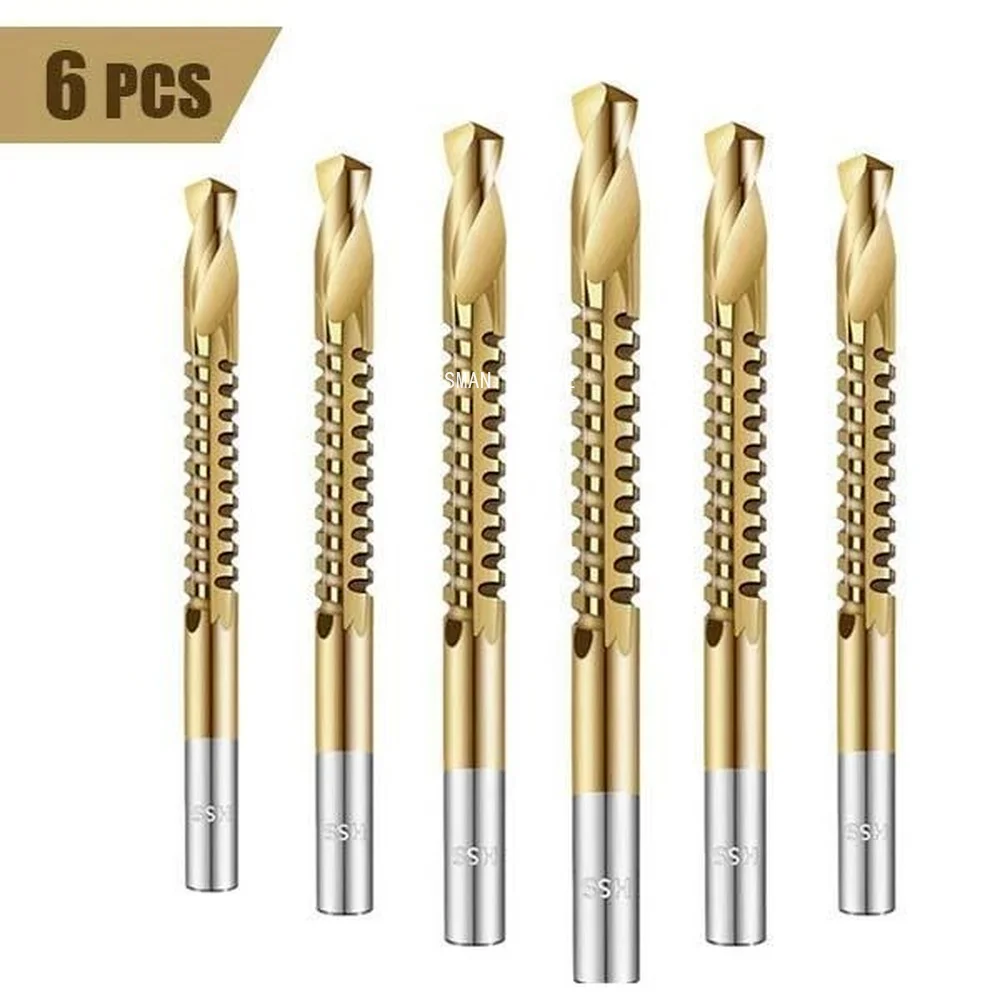 Набор кобальтовых сверл 6 шт./компл. спиральные винты метрические композитные