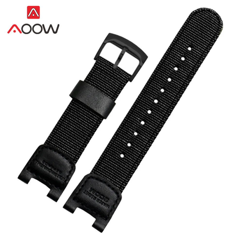 

Military Green Nylon Watchband for Casio SGW-100 Waterproof Strap Replacement Driving Sport Watch Accessories