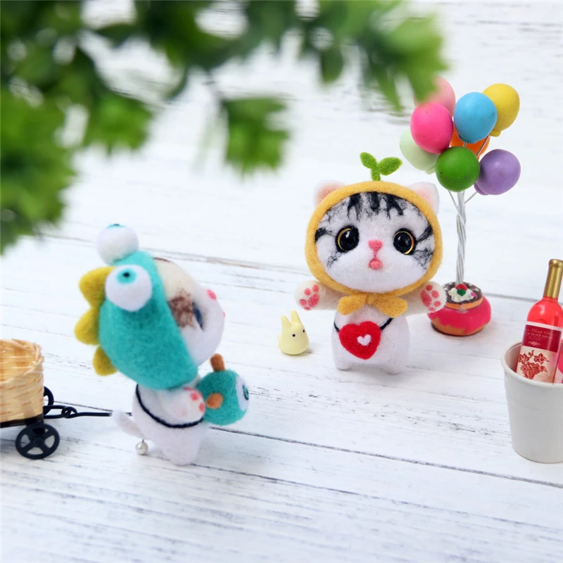 Шерстяное войлочное ремесло MIUSIE игрушка ручной работы кукла животное шерстяная