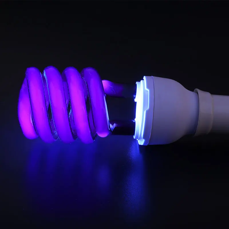 E27 Blacklight лампочка лампа 20/40 Вт УФ ультрафиолетовые люминесцентные 220В фиолетовый