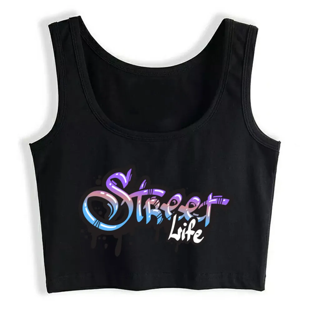 

Crop Top Women Street Life Harajuku Tank Top Women Cotton Women Clothes