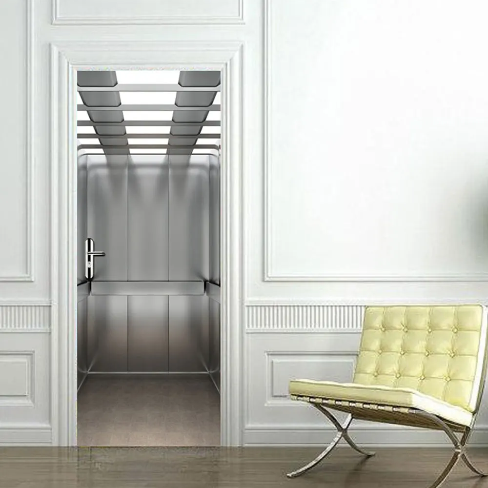 2 шт./компл. цветные двери лифта DIY 3D наклейки на узор для стены комнаты дома