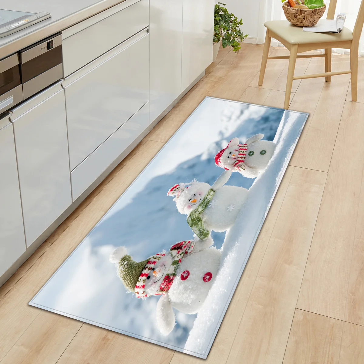 Коврик с рождественским дизайном напольный кухонный коврик Гостиная ковер