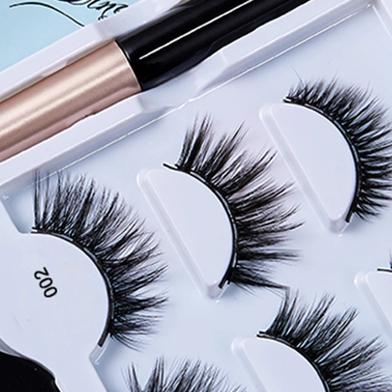 Набор 3D Магнитных ресниц ручной работы искусственные норковые волосы