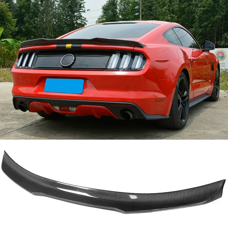 Задний спойлер из углеродного волокна для Ford Mustang Coupe 2 Door 2015 2016 2017 - купить по