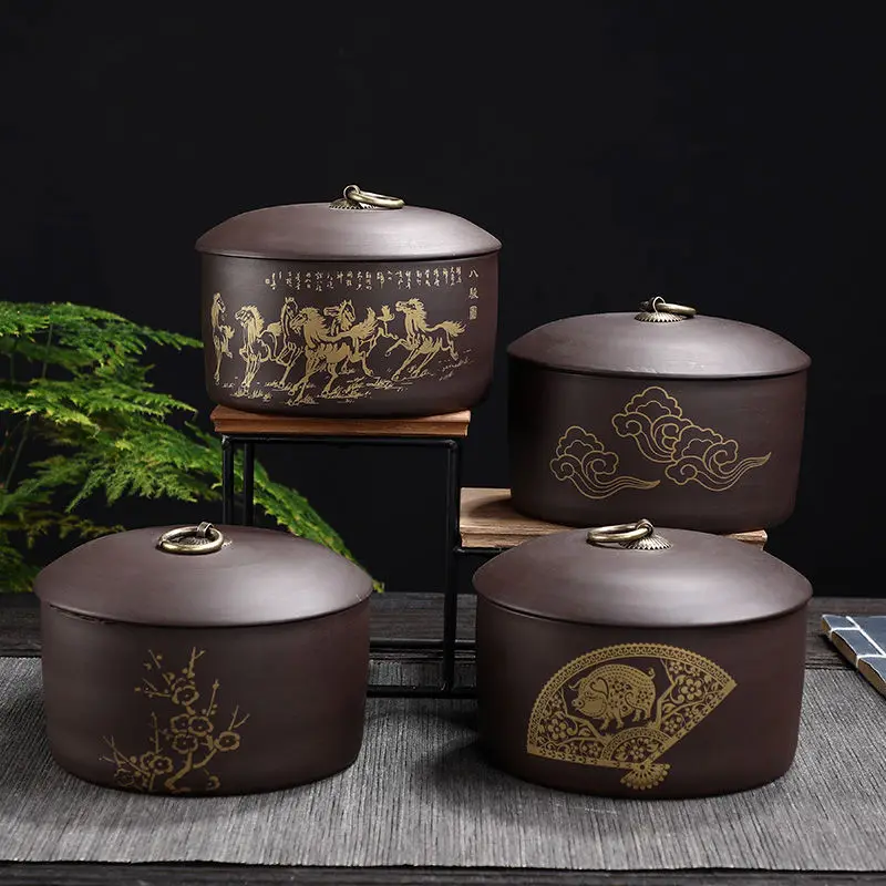 Фиолетовый песок Чай коробка четыре модели Сахар Печенье Коробка сухие фрукты