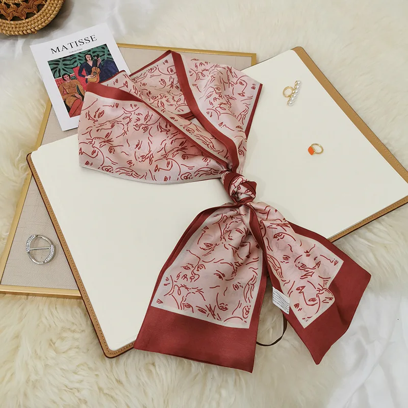 

women scarf soft scarves shawls lady wraps soft decorative for heair bags girl bufanda seda mujer cabello bolsa echarpe ete soie