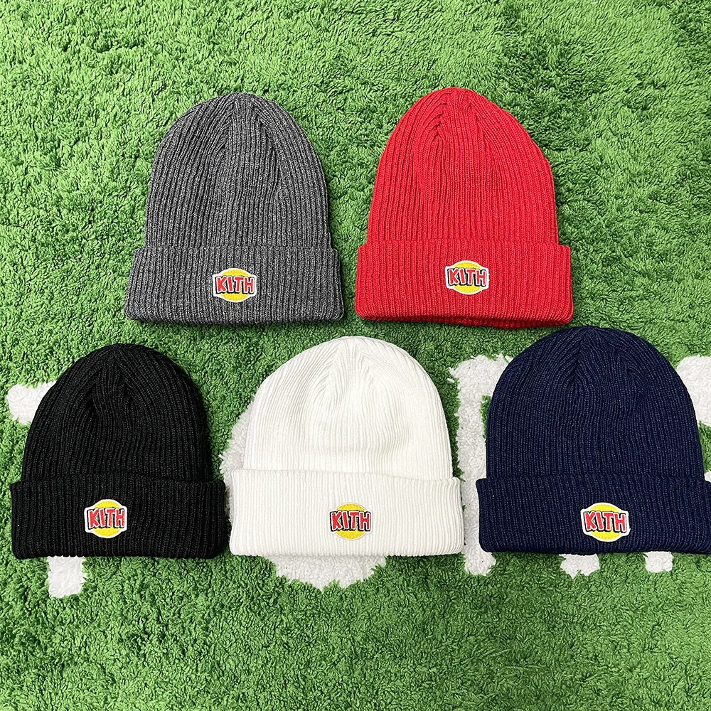 

Женская шапка с вышивкой High Street KITH, мужская шапка Y2K, женские шапки на зиму 2022, шапки для женщин, теплая шапка