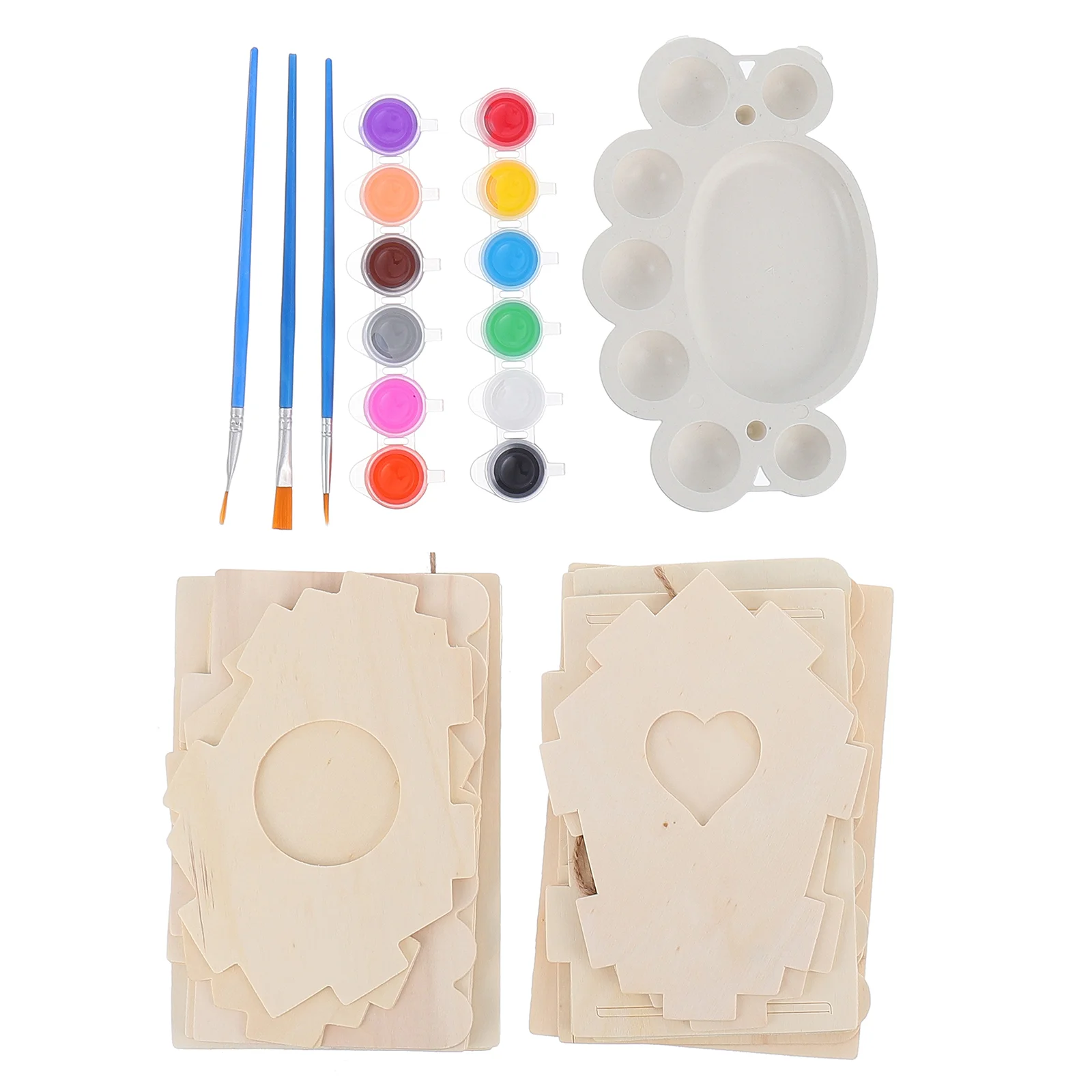 

10pcs DIY Bird House Kit Outdoor Bird's Nest Painting Tools Art Crafts for Kids