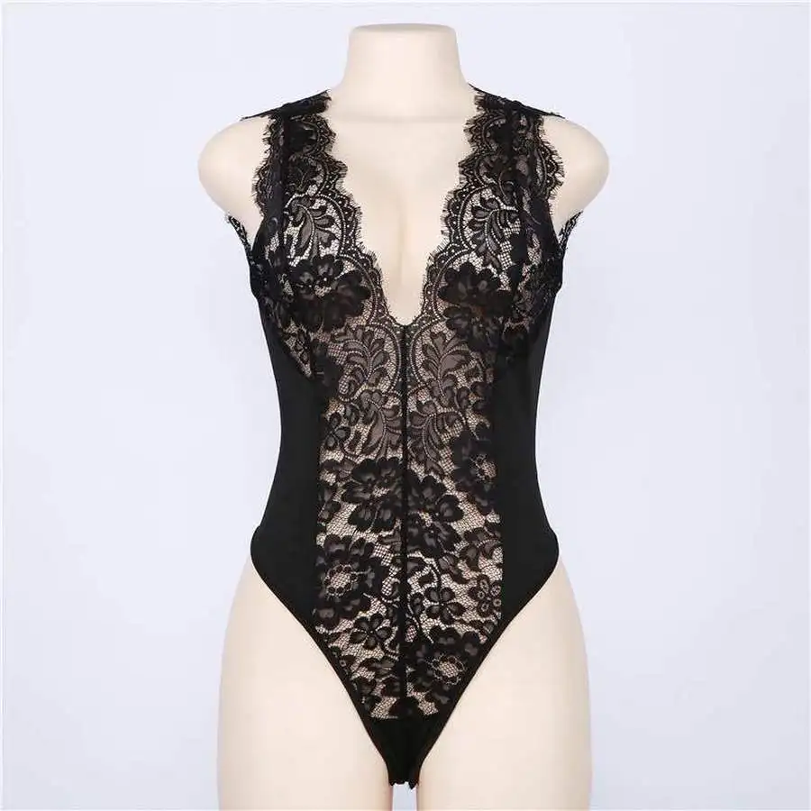 Женское кружевное Боди без рукавов облегающее боди с v образным вырезом