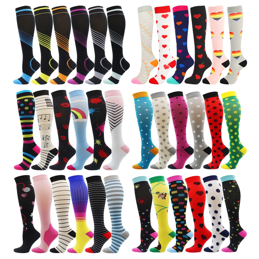 

Wholesale Men and Women Compression Socks Basketball Football Running Cycling Nylon Sports Socks Varicose Veins Woman Socks