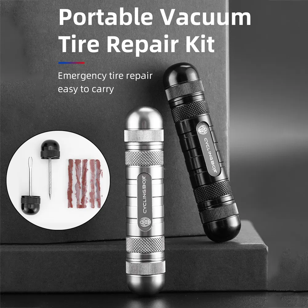 

Aluminum Alloy Tire Repair Tools Set Tubeless MTB Tyre Puncture Repair Kit Bike Puncture Emergency Bicycle Maintenance Tool