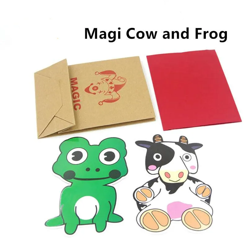 Magic Cow And Frog Card Stage Tricks Close Up Mentalism Comedy Accessories For Magicians Magician Kits Funny | Игрушки и хобби