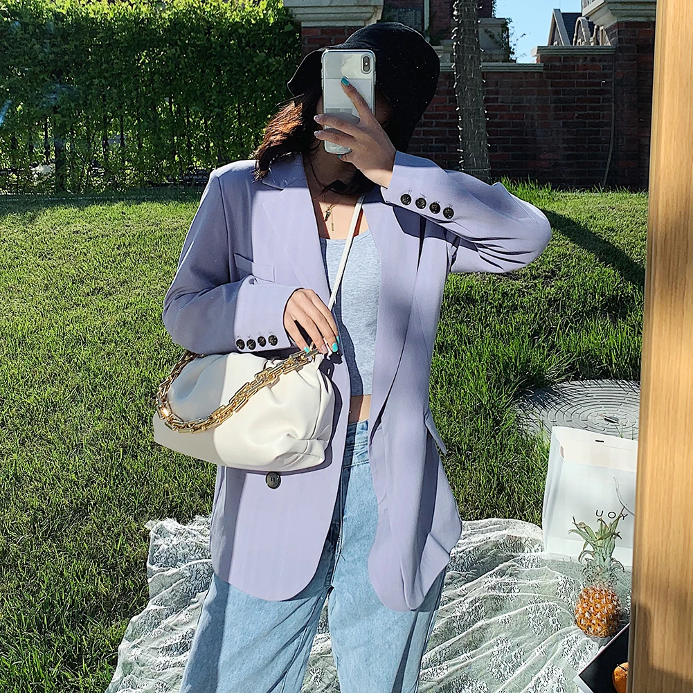 

Women Leather Shoulder Messenger Bags Totes Clutch Handbags Chain Ladies Solid Color Elegant Crossbody Shoulder Bag