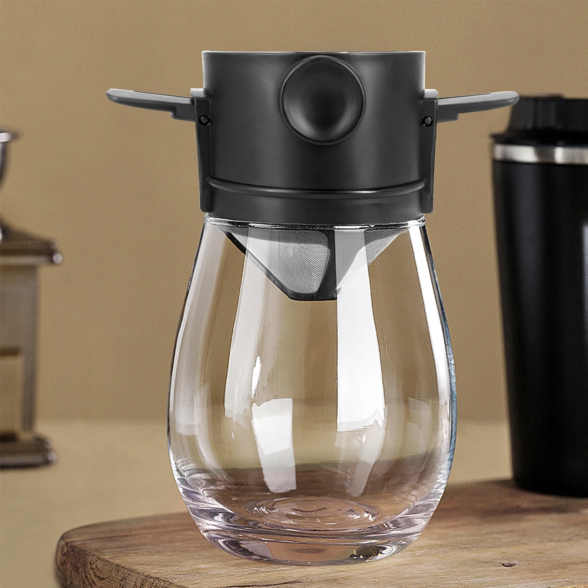 

Coffee Dripper Portable Coffee Filters with Double-layer Reusable Coffee Dripper Filter Paperless Coffee Filters Coffee Utensils