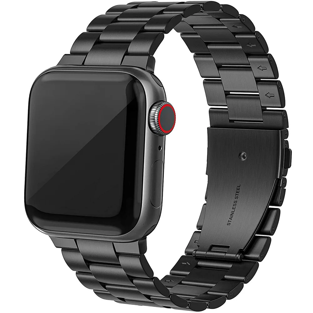 

Strap for Apple Watch Band Series 7/6/5/4/3/2/1 40MM/44MM 41MM/45MM 38/42MM Stainless Steel Iwatch Metal Replacement Wristband
