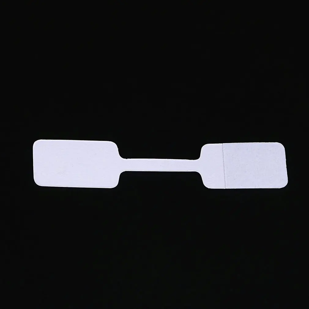 100pcs blank barcode sticker on discount tag paper jewelry label silver handwriting New | Наручные часы