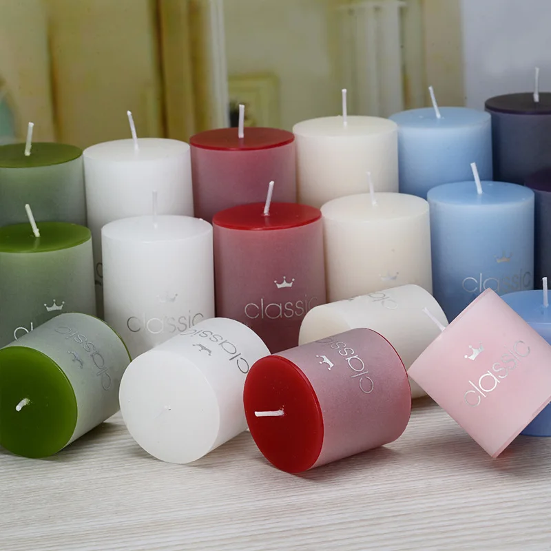 

Cylindrical Scented Candle Wedding Smokeless Candles Birthday Candle for Cake
