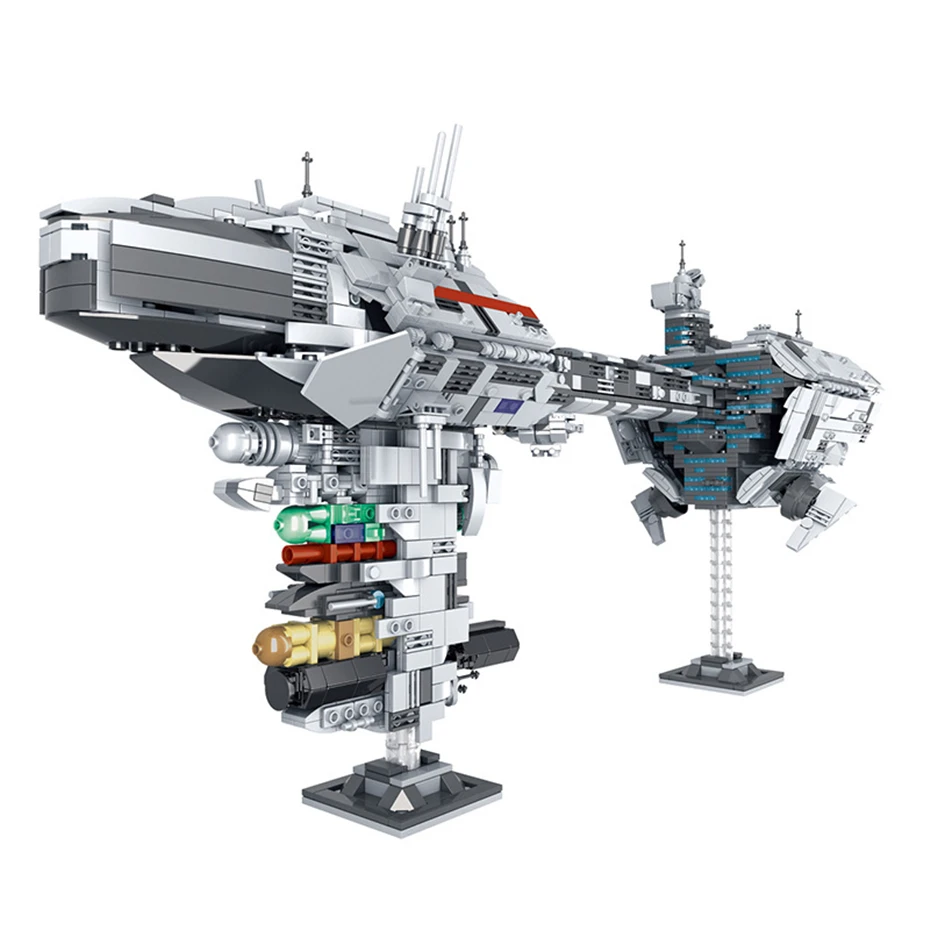 

Mork 032001 Creative Star Spaceship Toys 2070pcs Nebula Medical Corvette Building Blocks MOC Bricks Airship Model Kits Boy Toys