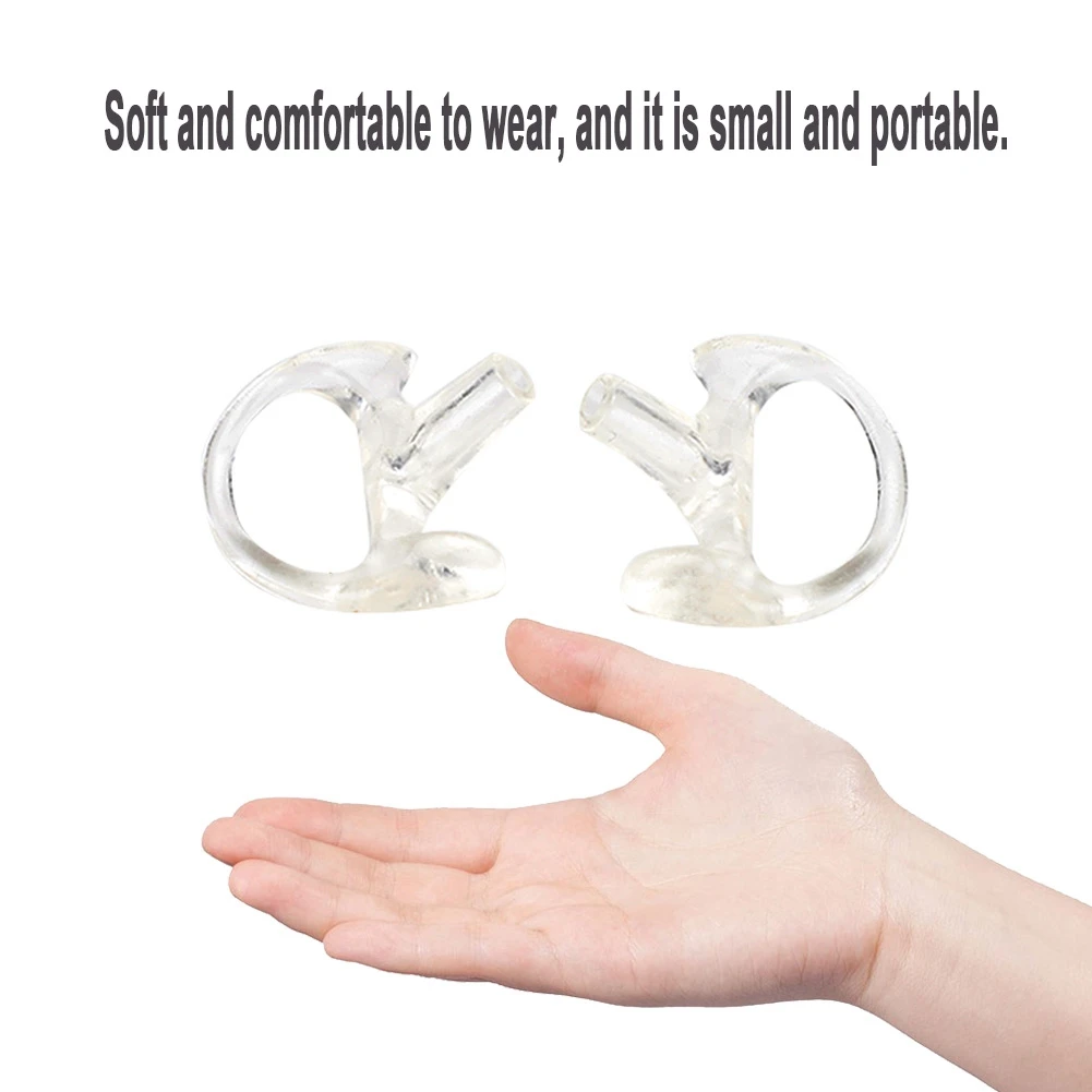 Portable Soft Silica Gel Ear Mould Replacement Long Service Earplug For Most Coil Tube Audio Kits Moulds |